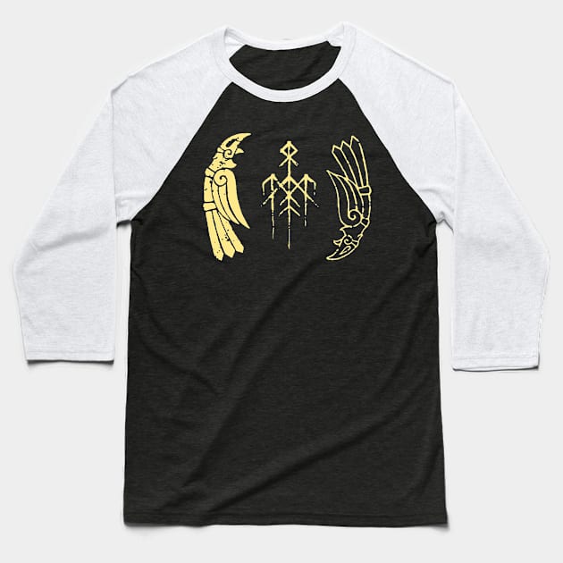 wardruna raven Baseball T-Shirt by Lamink